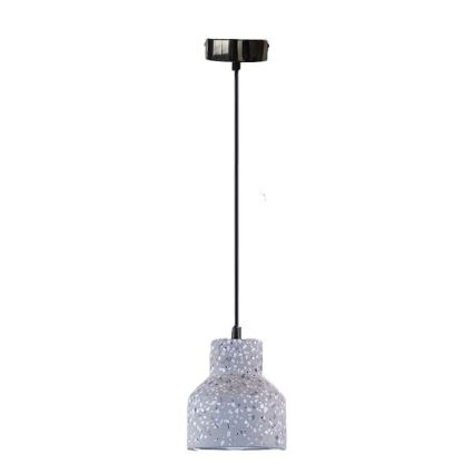Kattokruunu johdossa TERRAZZO 1xE27/60W/230V halkaisija 12 cm harmaa