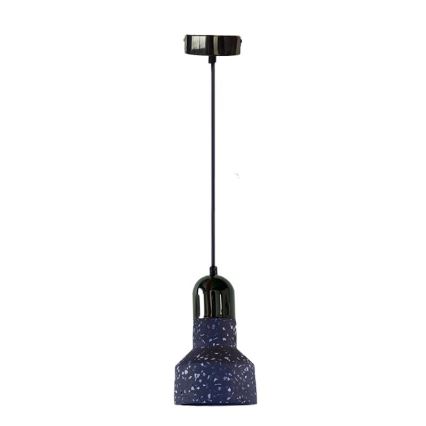 Kattokruunu johdossa TERRAZZO 1xE27/60W/230V halkaisija 12 cm musta