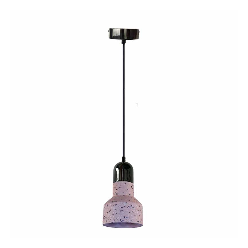 Kattokruunu johdossa TERRAZZO 1xE27/60W/230V halkaisija 12 cm punainen