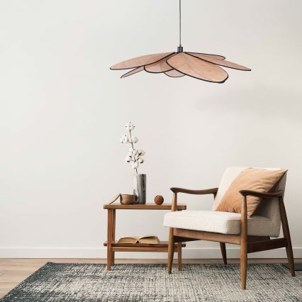 Kattokruunu johdossa TOBAGO 1xE27/20W/230V halkaisija 100 cm beige
