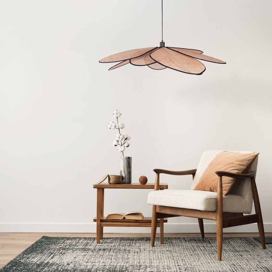 Kattokruunu johdossa TOBAGO 1xE27/20W/230V halkaisija 100 cm beige