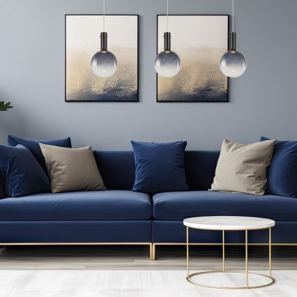 Kattokruunu johdossa TORONTO 1xGU10/8W/230V harmaa