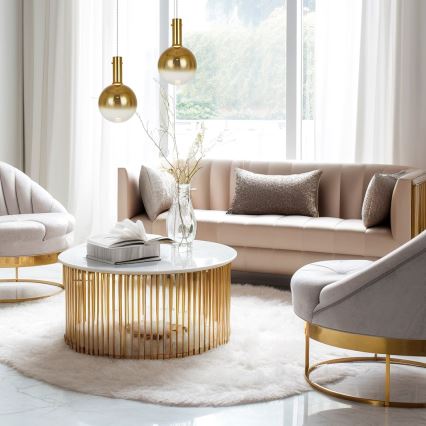 Kattokruunu johdossa TORONTO 1xGU10/8W/230V kulta