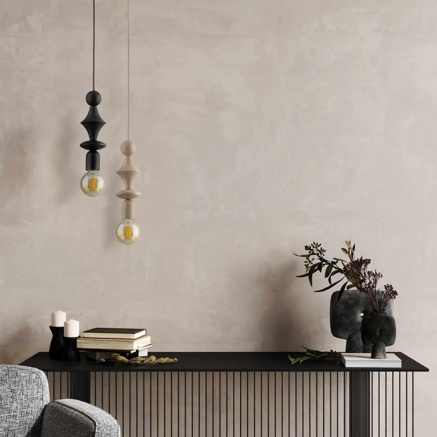 Kattokruunu johdossa TOWER 1xE27/15W/230V beige