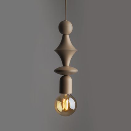 Kattokruunu johdossa TOWER 1xE27/15W/230V beige