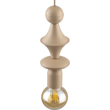 Kattokruunu johdossa TOWER 1xE27/15W/230V beige