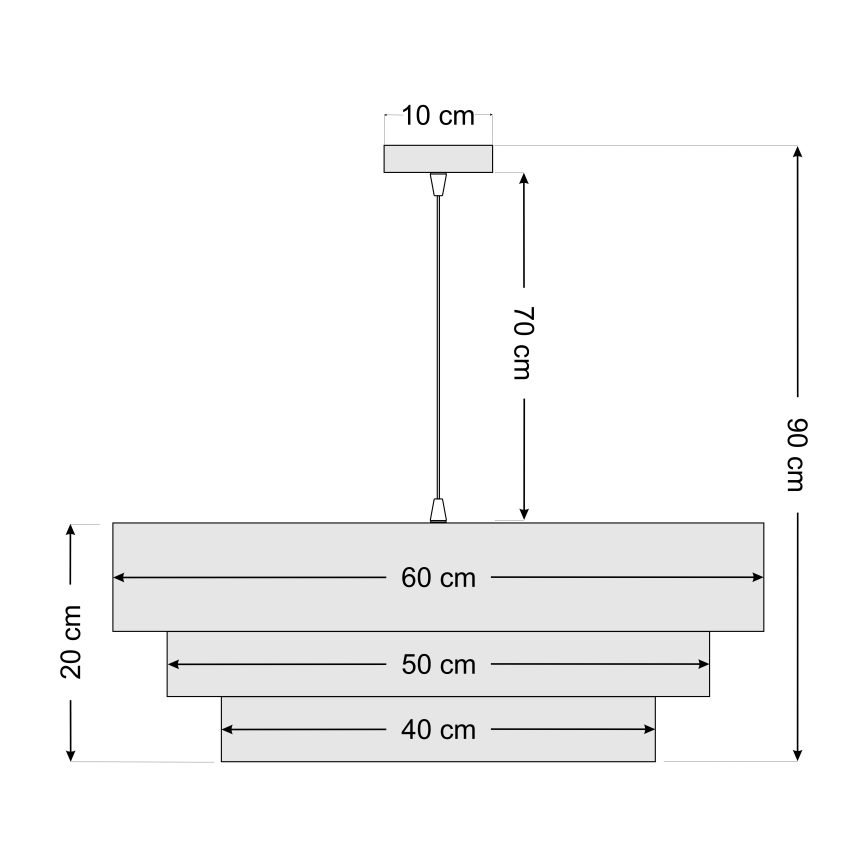 Kattokruunu johdossa TRINITI 1xE27/60W/230V sininen/keltainen