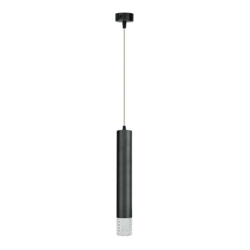 Kattokruunu johdossa TUBI 1xGU10/8W/230V musta
