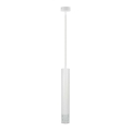 Kattokruunu johdossa TUBI 1xGU10/8W/230V valkoinen