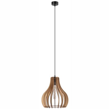 Kattokruunu johdossa TUCCI 1xE27/60W/230V halkaisija 29 cm tammi