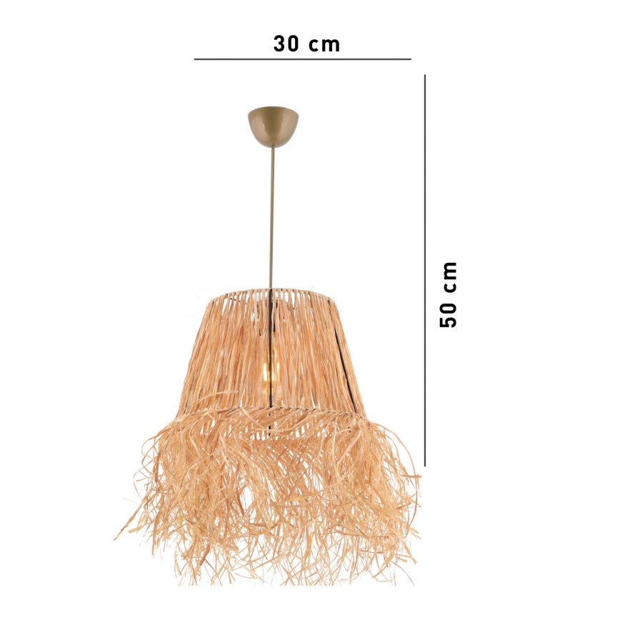 Kattokruunu johdossa VALANCE 1xE27/40W/230V ruskea