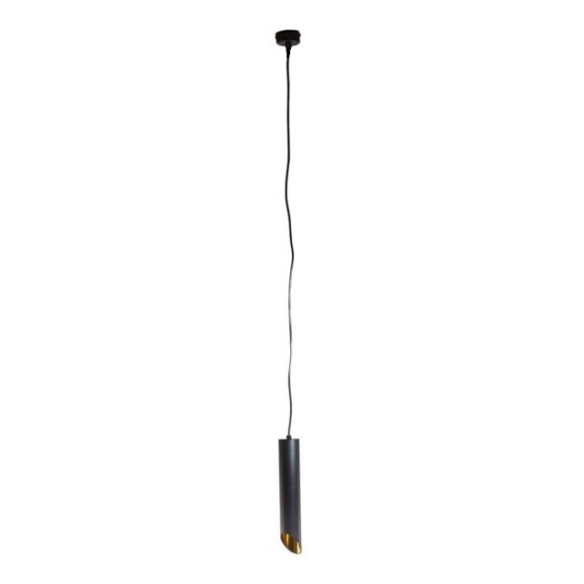 Kattokruunu johdossa VALDA 1xGU10/30W/230V 132 cm musta