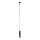 Kattokruunu johdossa VALDA 1xGU10/60W/230V 132 cm musta