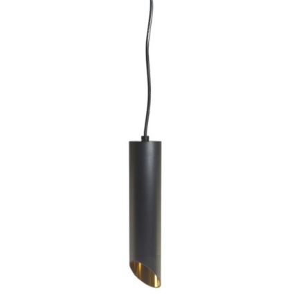 Kattokruunu johdossa VALDA 1xGU10/60W/230V 132 cm musta