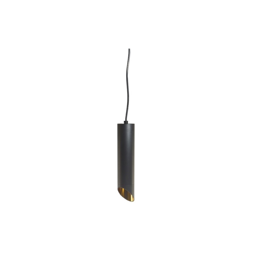 Kattokruunu johdossa VALDA 1xGU10/60W/230V 132 cm musta