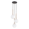 Kattokruunu johdossa VOLDA 3xE14/10W/230V halkaisija 28 cm messinki
