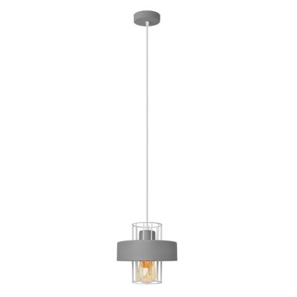 Kattokruunu johdossa VOLTA 1xE27/15W/230V harmaa