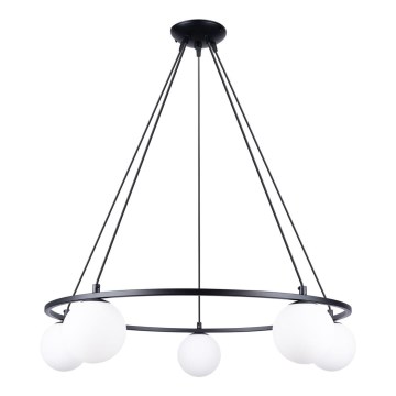 Kattokruunu johdossa YOLI 5xG9/8W/230V musta