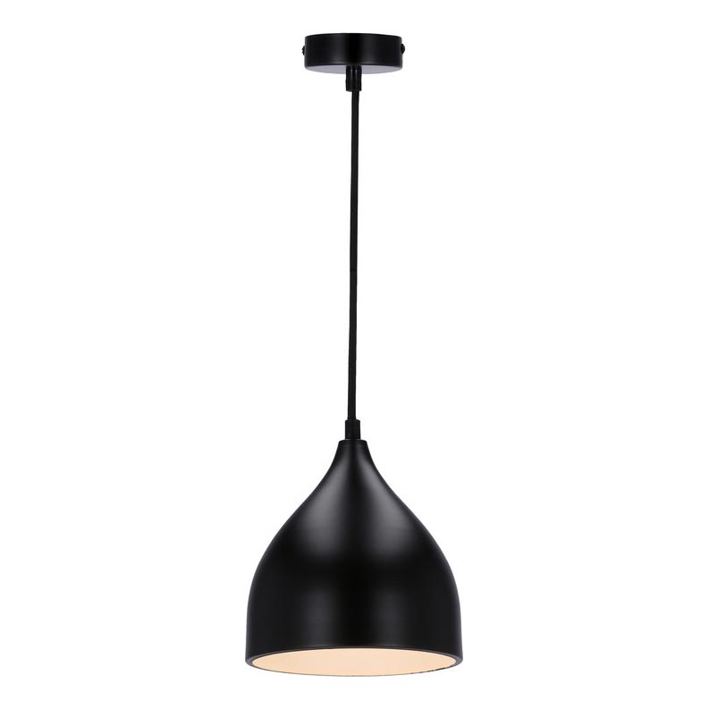 Kattokruunu johdossa YSTAD 1xE27/40W/230V musta