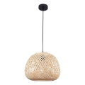 Kattokruunu johdossa ZANZIBAR 1xE27/20W/230V halkaisija 35 cm bambu