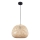 Kattokruunu johdossa ZANZIBAR 1xE27/20W/230V halkaisija 35 cm bambu