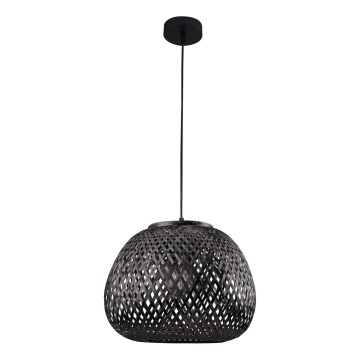 Kattokruunu johdossa ZANZIBAR 1xE27/20W/230V halkaisija 35 cm bambu