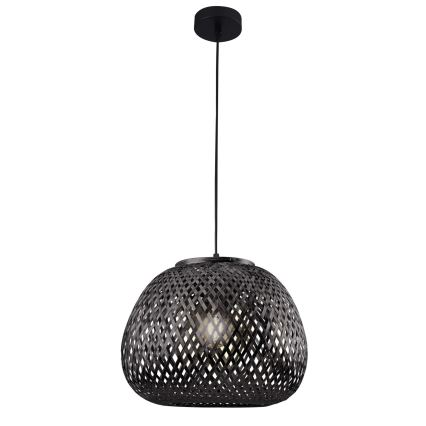 Kattokruunu johdossa ZANZIBAR 1xE27/20W/230V halkaisija 35 cm bambu
