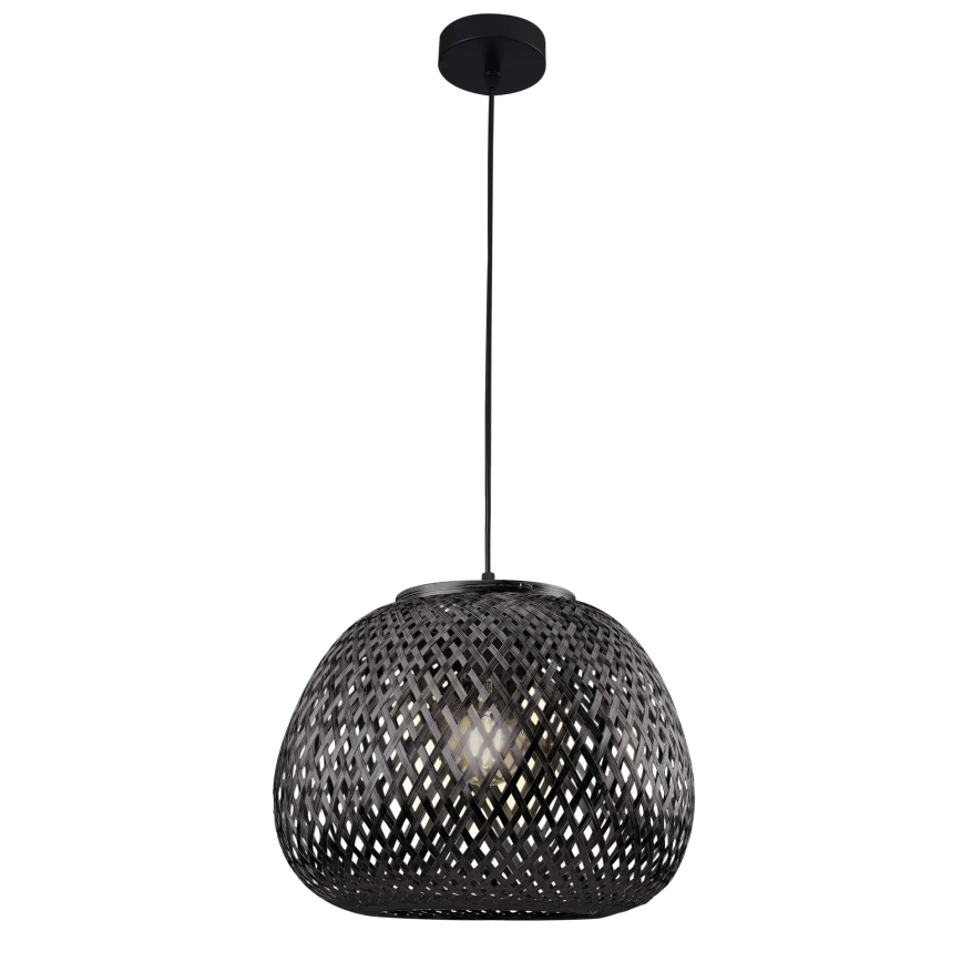 Kattokruunu johdossa ZANZIBAR 1xE27/20W/230V halkaisija 35 cm bambu