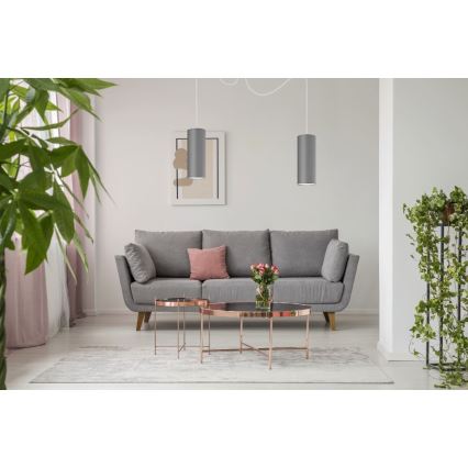 Kattokruunu johdossa ZIK 2xE27/40W/230V hämähäkki harmaa