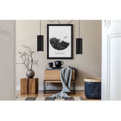Kattokruunu johdossa ZIK 2xE27/40W/230V hämähäkki musta