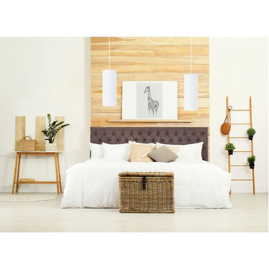 Kattokruunu johdossa ZIK 2xE27/40W/230V hämähäkki valkoinen