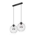 Kattokruunu johdossa ZOYA 2xE27/60W/230V kiiltävä kromi