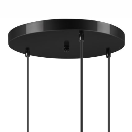Kattokruunu johdossa ZOYA 3xE27/60W/230V kiiltävä kromi