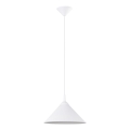 Kattokruunu johdossa ZUMA 1xE27/15W/230V halkaisija 30 cm valkoinen