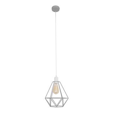 Kattokruunu KARO 1xE27/15W/230V harmaa
