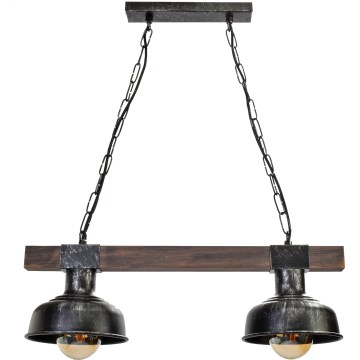 Kattokruunu ketjulla FARO 2xE27 / 60W / 230V