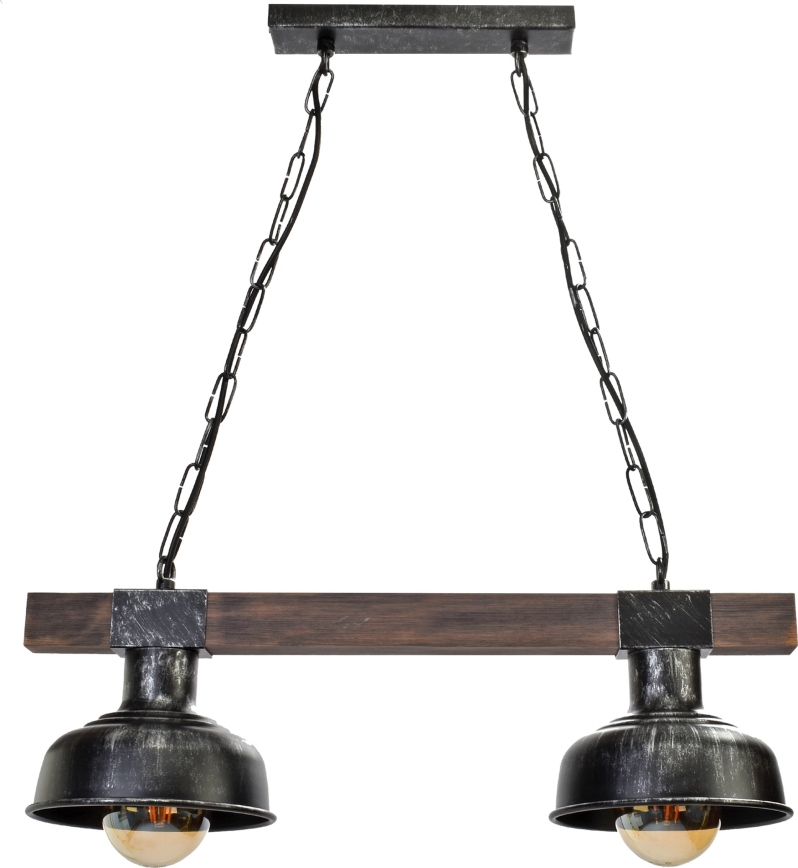 Kattokruunu ketjulla FARO 2xE27 / 60W / 230V
