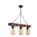 Kattokruunu ketjulla JASMIN 3xE27/40W/230V ruskea/beige