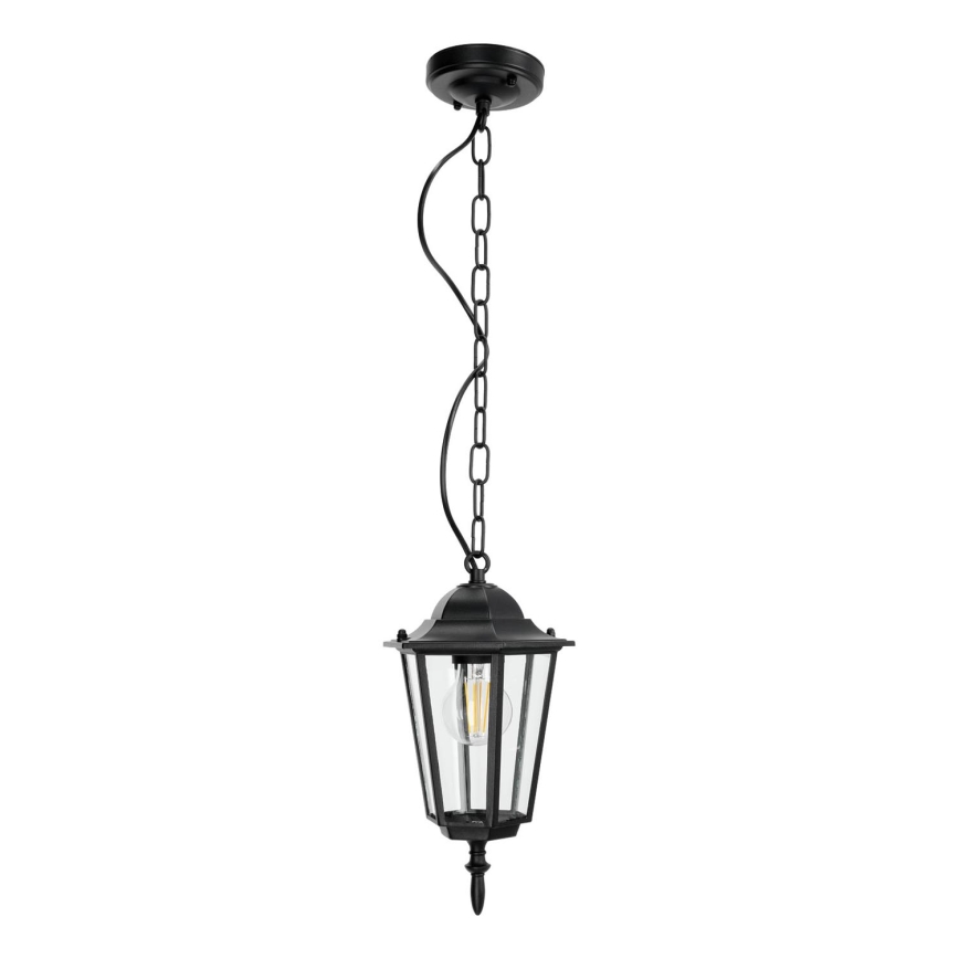 Kattokruunu ketjulla ulkokäyttöön 1xE27 / 60W / 230V musta
