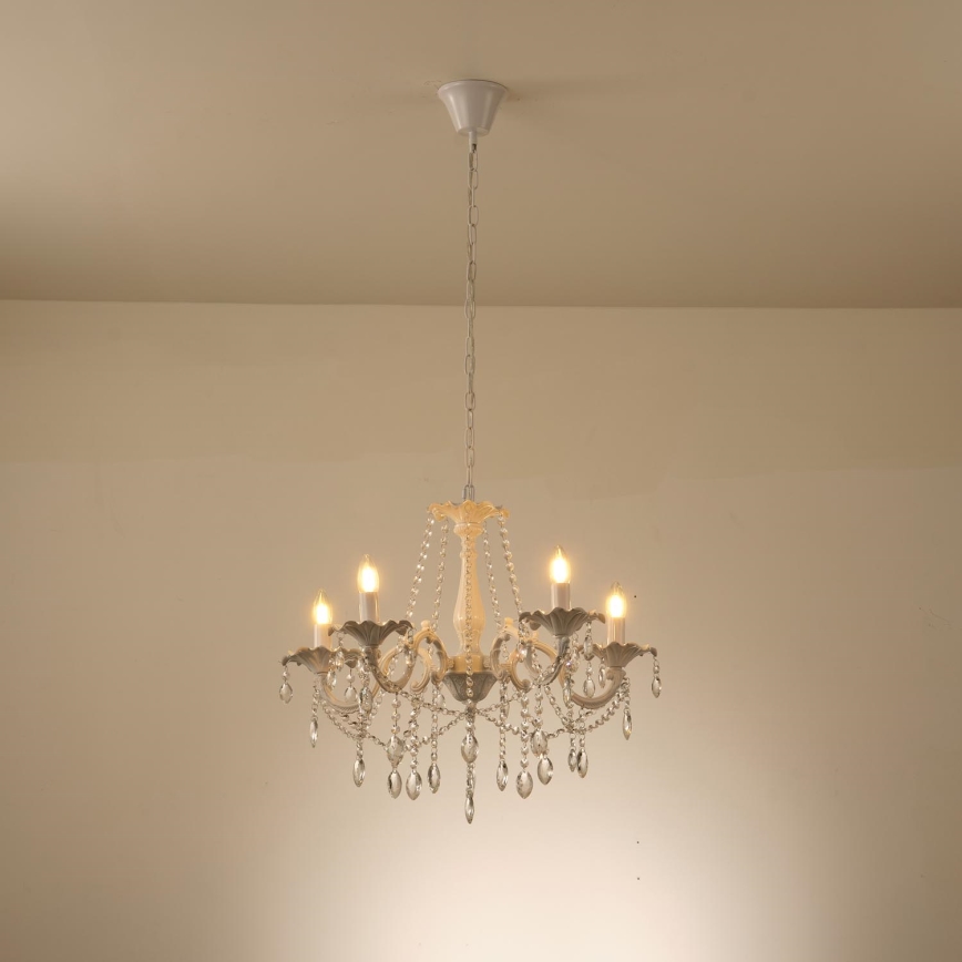 Kattokruunu ketjussa 5xE14/15W/230V