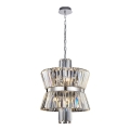 Kattokruunu ketjussa AURELIA 8xE14/40W/230V mattakromi