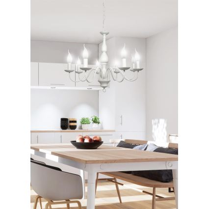 Kattokruunu ketjussa BELLAGIO 8xE14/40W/230V