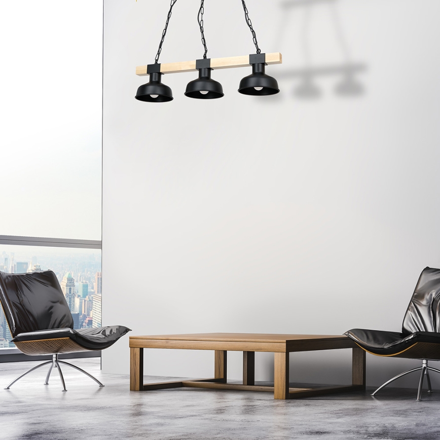 Kattokruunu ketjussa FARO 3xE27/60W/230V