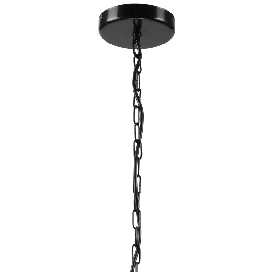 Kattokruunu ketjussa GINA 3xE27/60W/230V musta