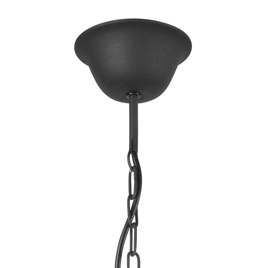 Kattokruunu ketjussa LUCY 3xE14/60W/230V musta