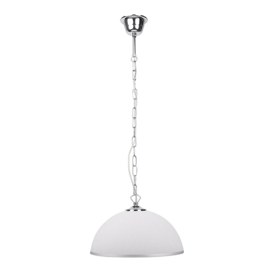 Kattokruunu ketjussa SUGAR 1xE27/60W/230V valkoinen