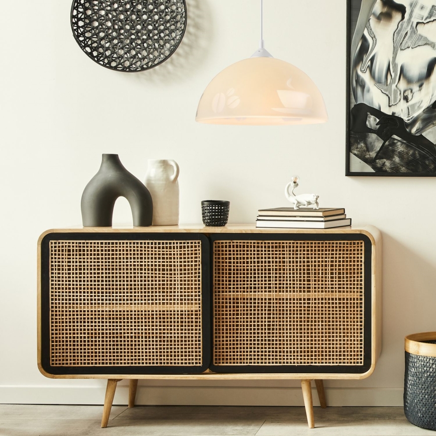 Kattokruunu narulla 1xE27/60W/230V kahvi
