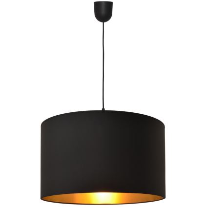 Kattokruunu narulla ALBA 1xE27/15W/230V 45 cm kulta/musta