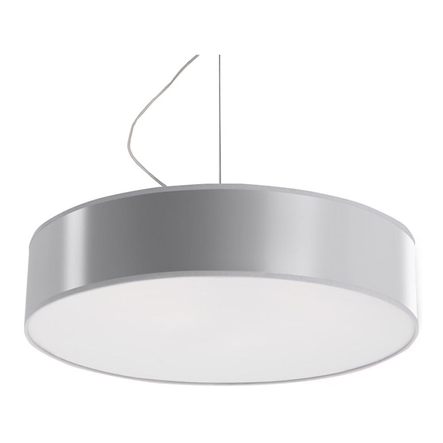Kattokruunu narulla ARENA 45 3xE27/60W/230V harmaa