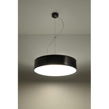 Kattokruunu narulla ARENA 45 3xE27/60W/230V musta